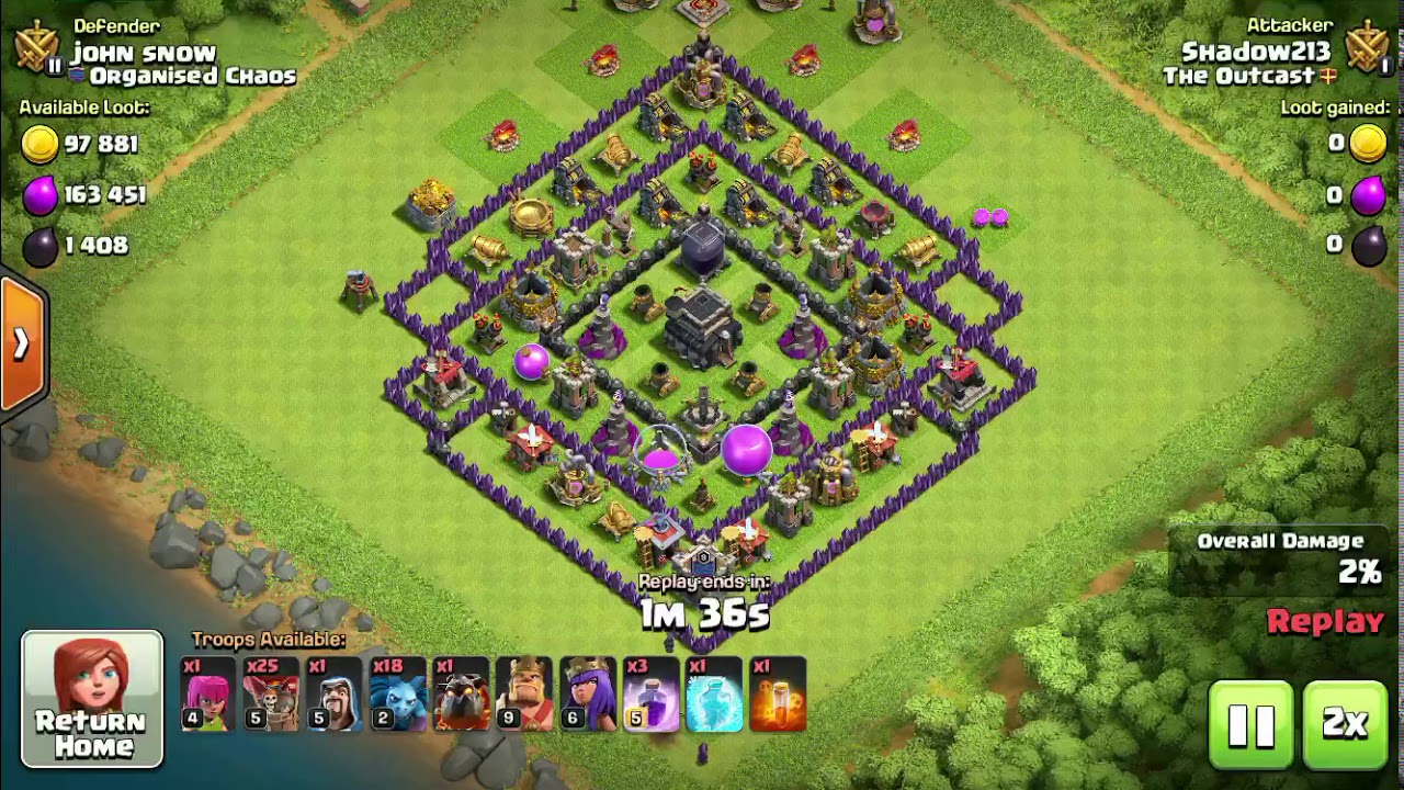 TH9 lava hound+ Balloon attack!