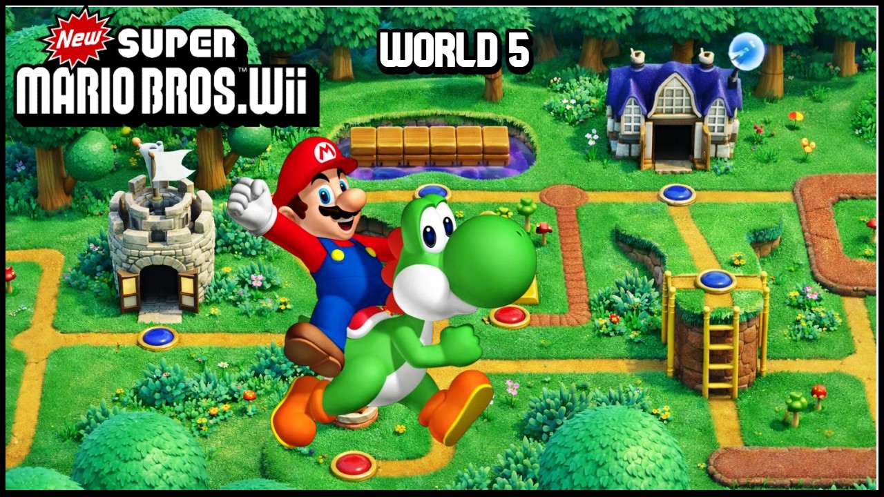 NEW SUPER MARIO BROS WII WORLD 5 ENFRENTANDO IGGY KOPPA