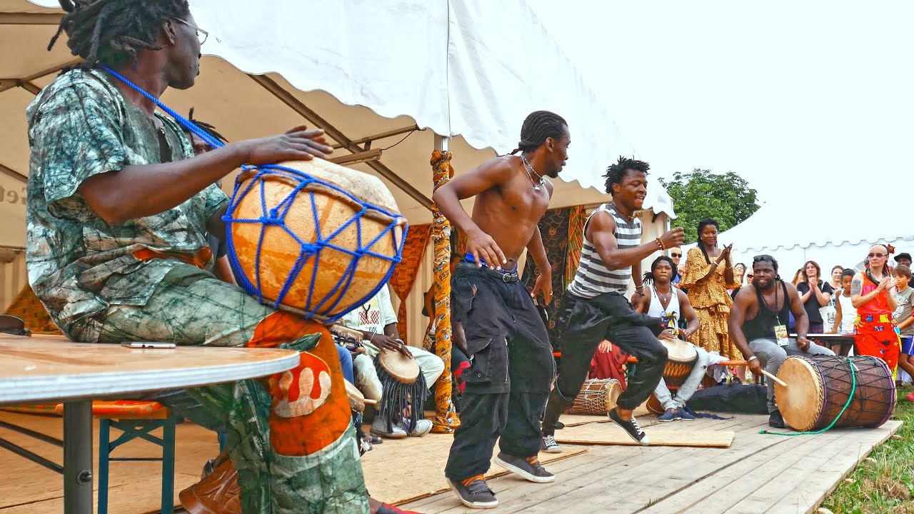 Germany Tübingen 4K Afrika Festival exotic live show 4K