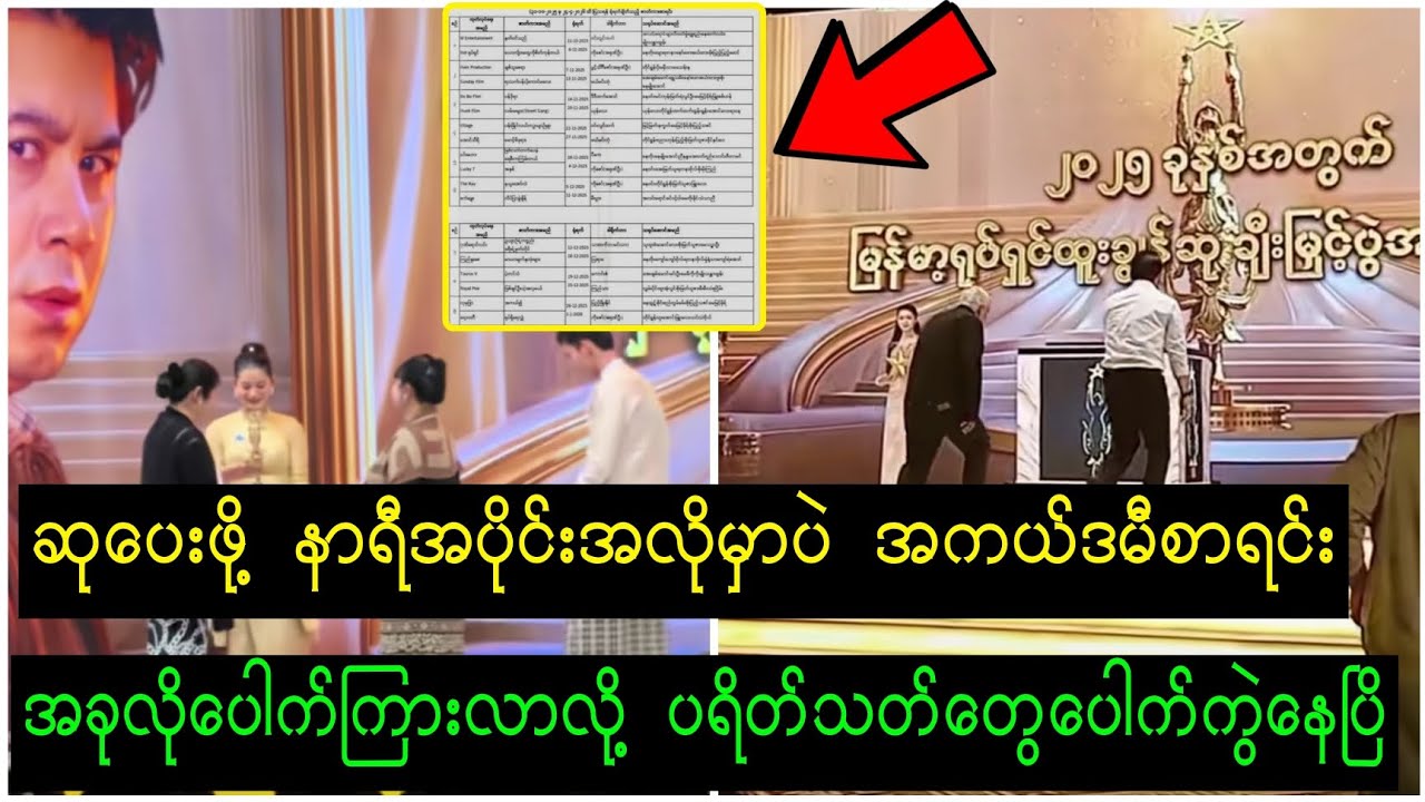 ဆုပေးဖို့နာရီပိုင်းအလိုမှာပဲ အကယ်ဒမီစာရင်း အခုလိုပေါက်ကြားလာလို့ ပရိတ်သတ်တွေပေါက်ကွဲနေပြိဟေ့ 