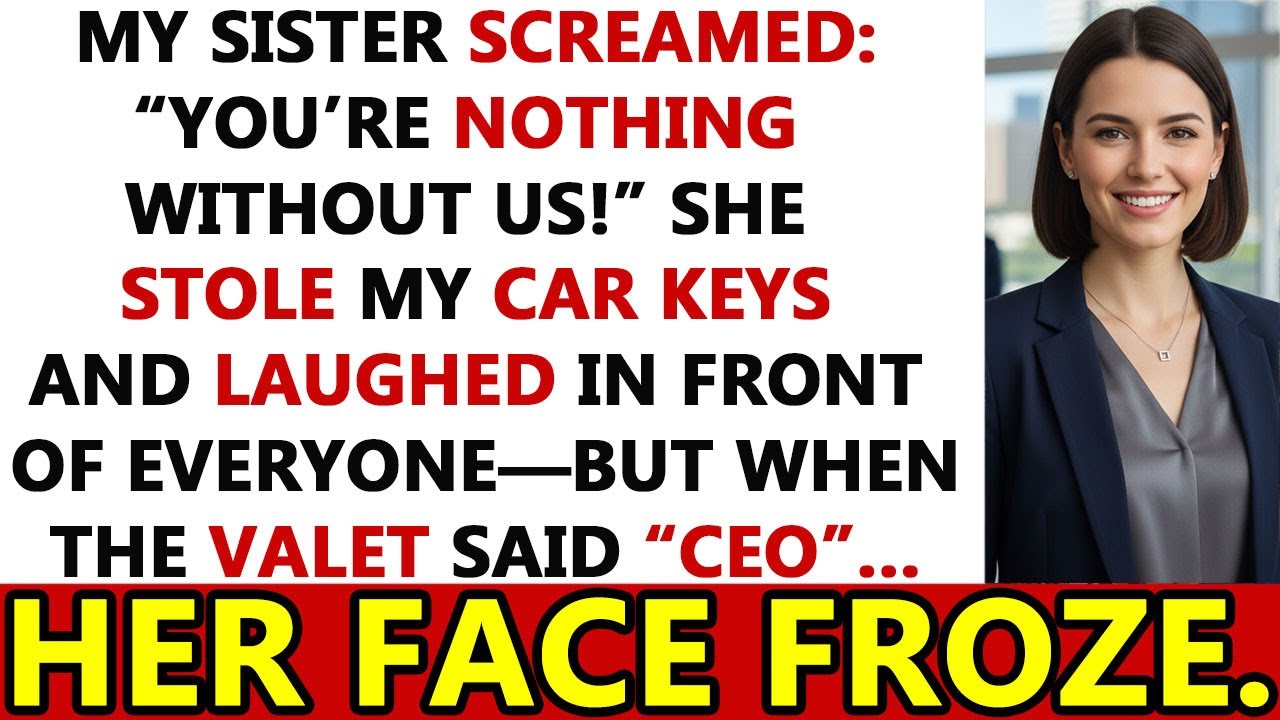 At My Wedding, My Sister Called Me USELESS, Grabbed My Car Keys — Until Valet Gave Me ‘CEO’ Key