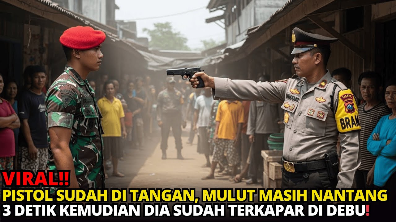 VIRAL‼️HANCUR SUDAH KARIER KEPALA POLISI BRUTAL INI, REMUK DI TANGAN PRAJURIT YANG DIINTIMIDASI!