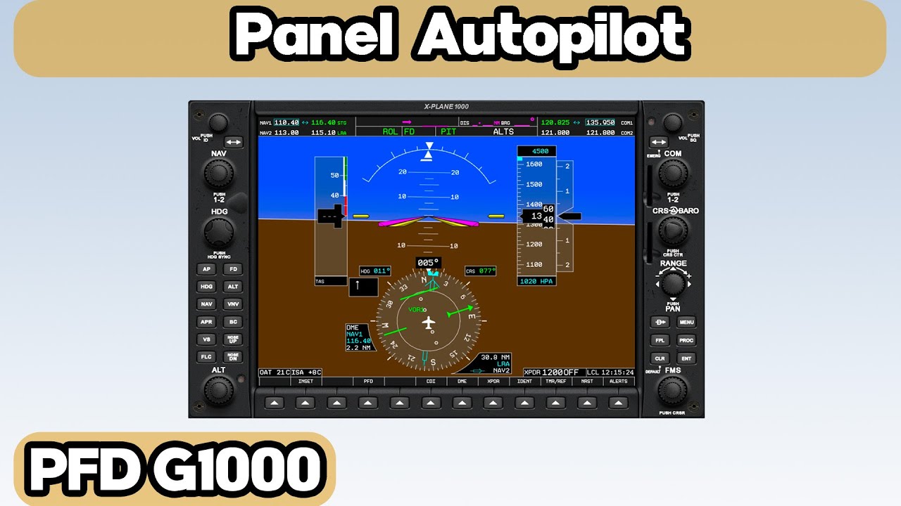 XP11 ✈️ PFD G1000 ✈️ Panel Autopilot