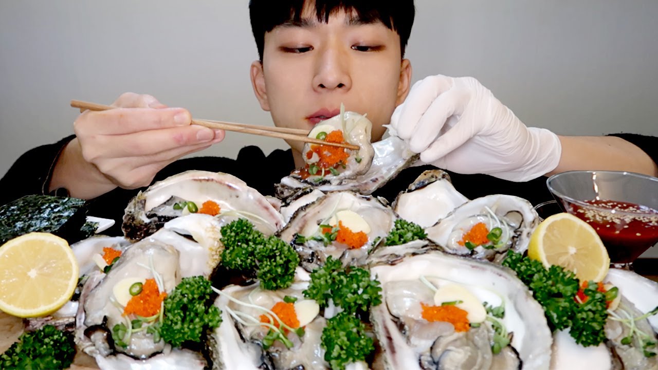 세 시간 동안 깐 바위굴 리얼사운드먹방 Giant Oyster, hàu khổng lồ, หอยนางรมยักษ์, tiram raksasa, カキ, مأكولات بحرية