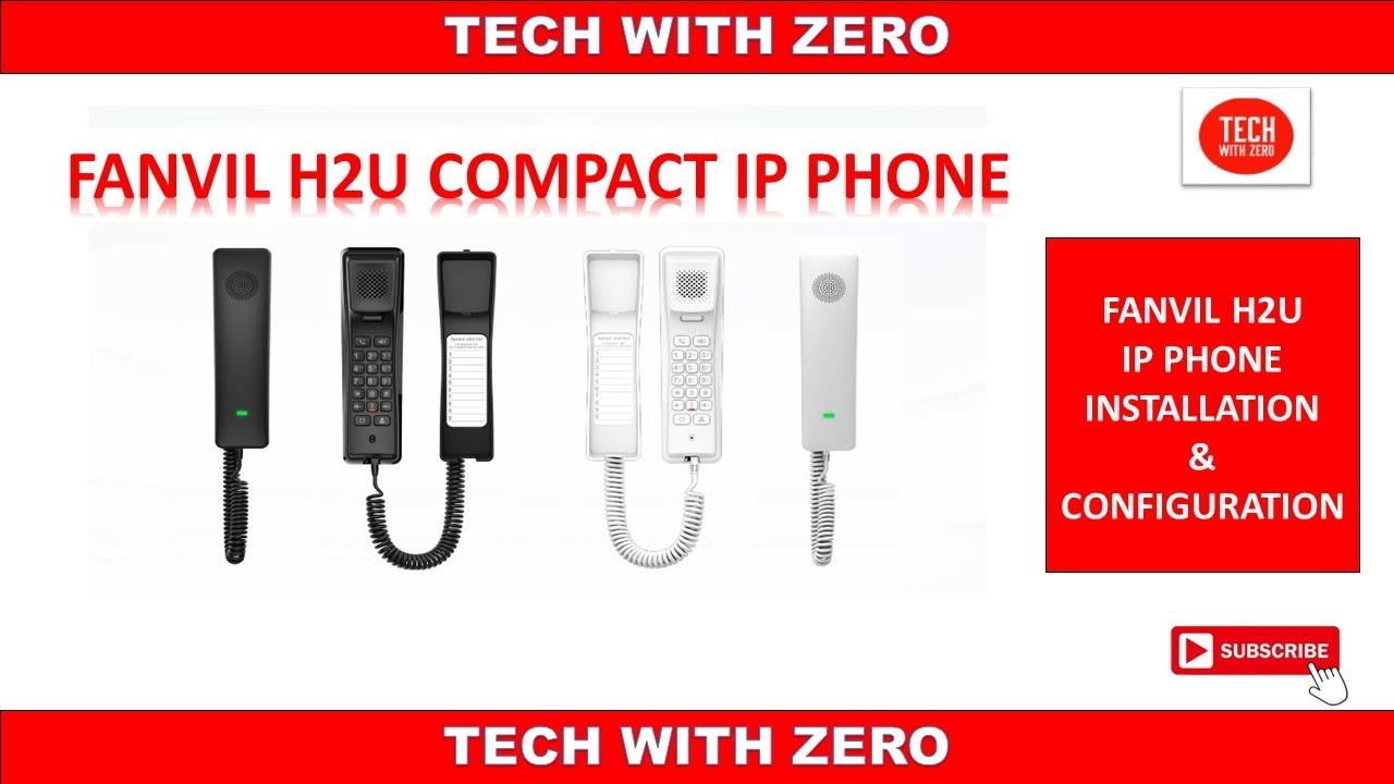 FANVIL H2U IP PHONE | UNBOXING | INSTALLATION | CONFIGURATION