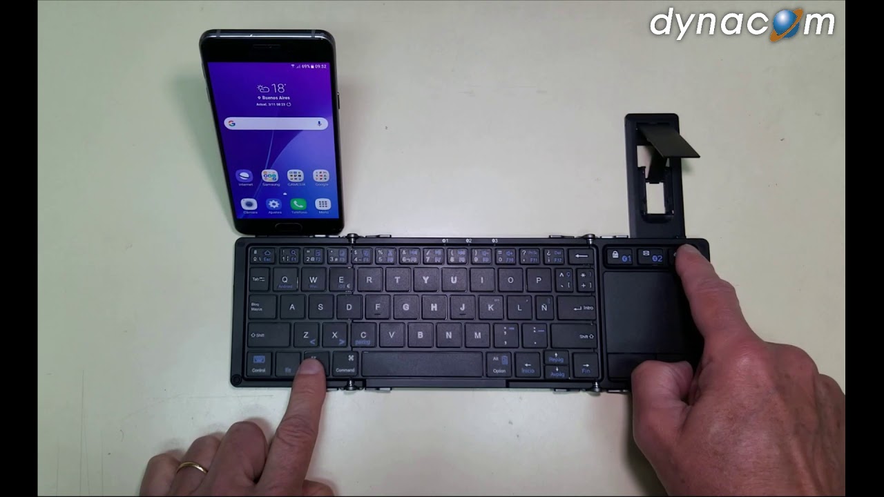 DYNACOM Teclado Plegable Bluetooth - Keyboard