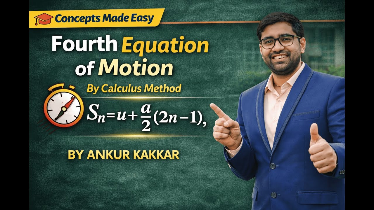 Fourth Equation of Motion by Calculus Method | Class 11 Physics | Concepts Made Easy