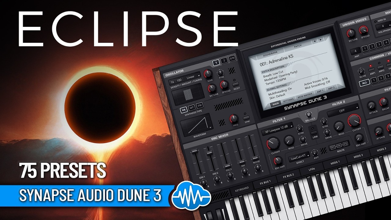 SYNAPSE AUDIO DUNE 3 - 75 Custom Sounds - ECLIPSE
