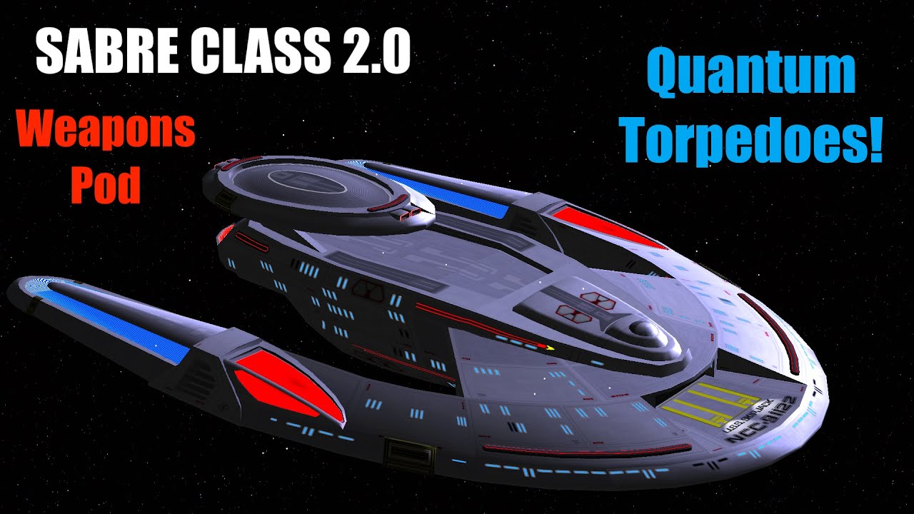 NEW Sabre Class 2.0 - Weapons Pod VS Nebula Class - Star Trek Ship Battles USS Prometheus