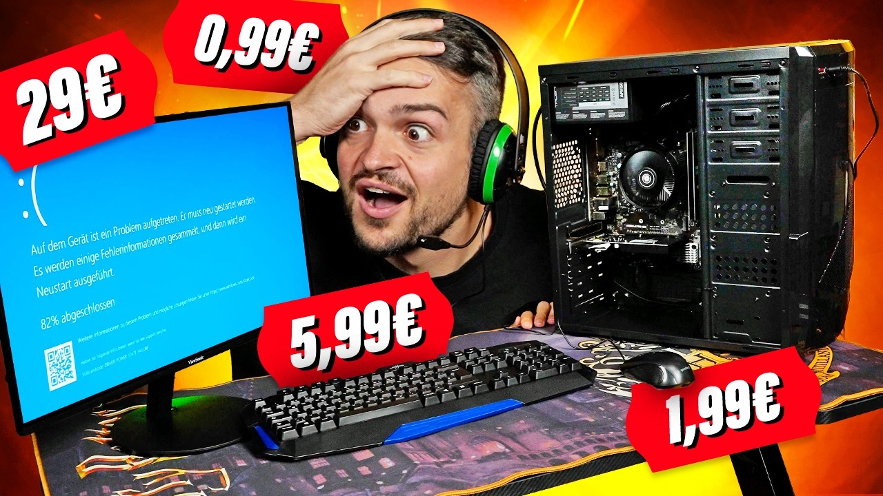 Wir testen das billigste GAMING SETUP der Welt!! #GamingSchrott
