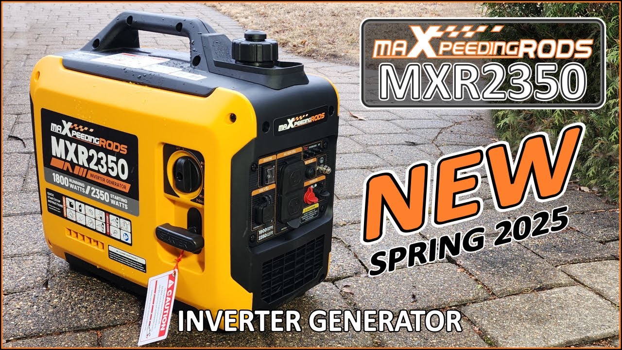 MAXPEEDINGRODS MXR2350 Inverter Generator Test and Review