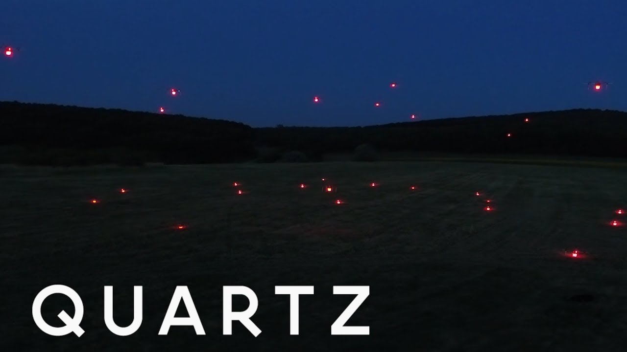 This swarm of drones can think for itself