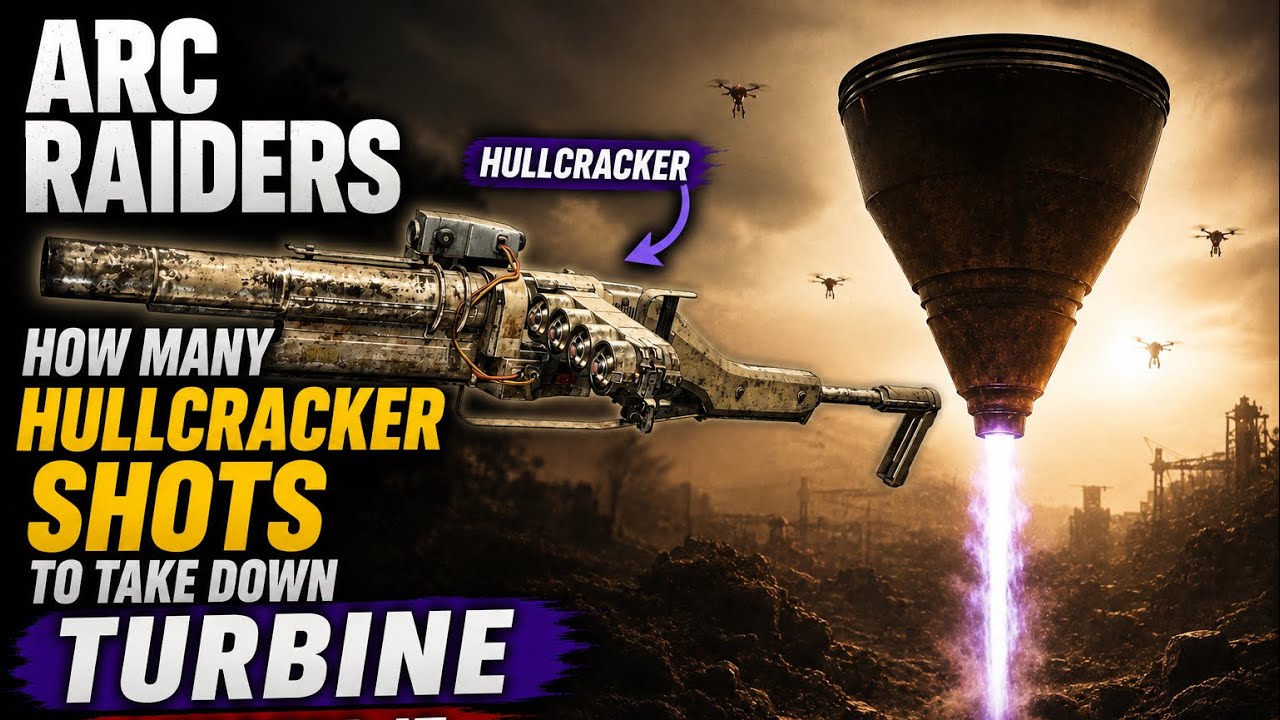ARC RAIDERS: Сколько выстрелов из &laquo;Халлкракера&raquo; нужно, чтобы сбить турбину? Я проверил. RIVEN TID...