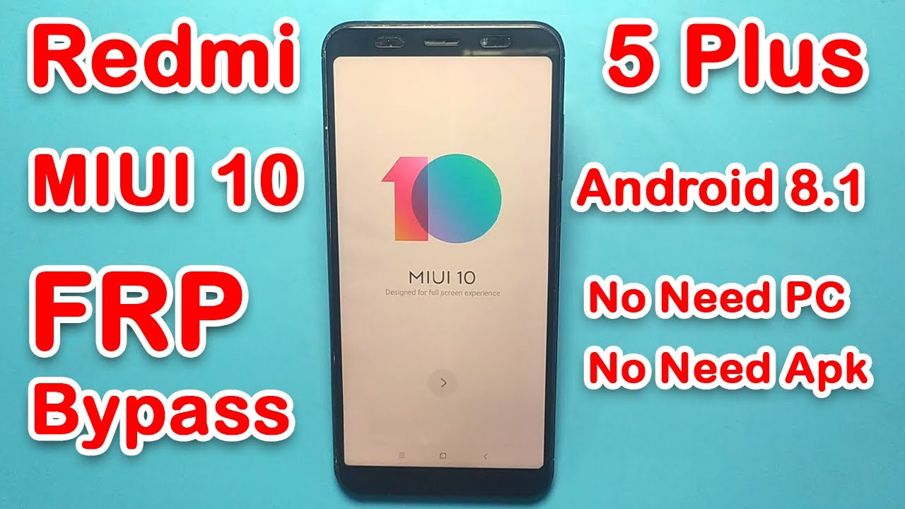Redmi 5 Plus FRP Bypass MIUI 10 Android 8.1 Without PC | All MIUI 10 FRP ( Google Account ) Bypass