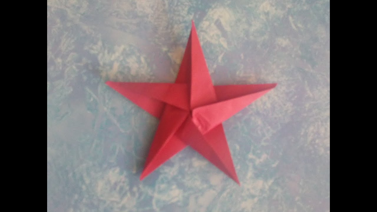 ORIGAMI STELLA - HOW TO MAKE A STAR TUTORIAL -LAVORETTI CON LA CARTA