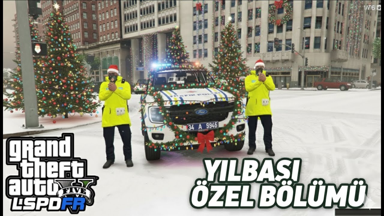 KARLI HAVADA DEVRİYE -Trafik Polis Modu!!-GTA 5 LSPDFR