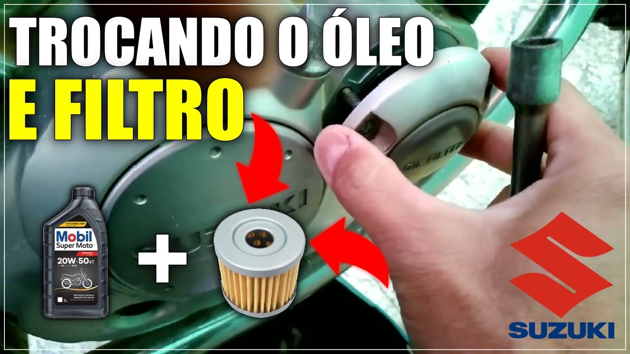 SUZUKI YES COMO TROCAR o ÓLEO e o Filtro de óleo da sua SUZUKI YES Passo a Passo