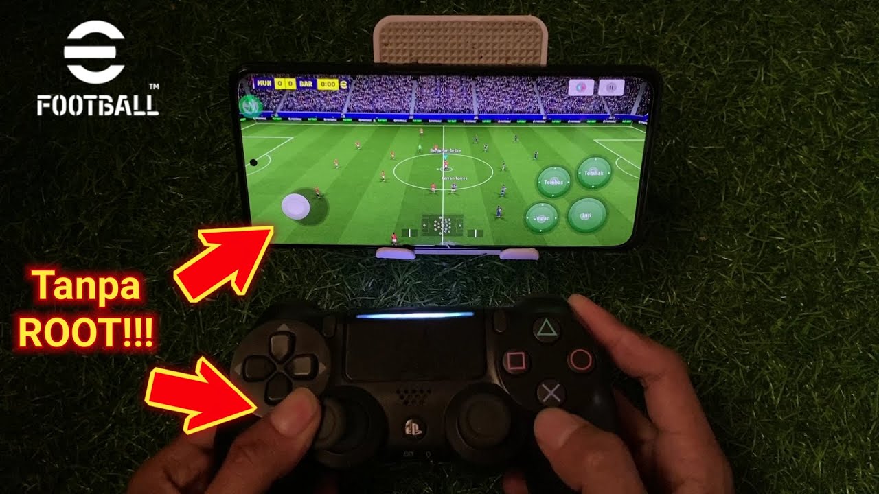 Cara Main Efootball Mobile Pakai Stik PS4 Tanpa ROOT
