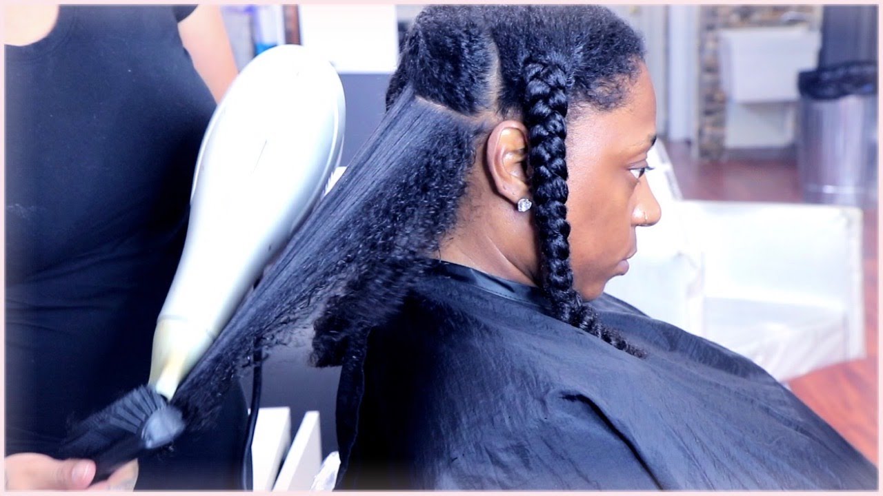 WOW! HER HAIR IS SO LONG AND BEAUTIFUL!  | SILK PRESS ON NATURAL HAIR