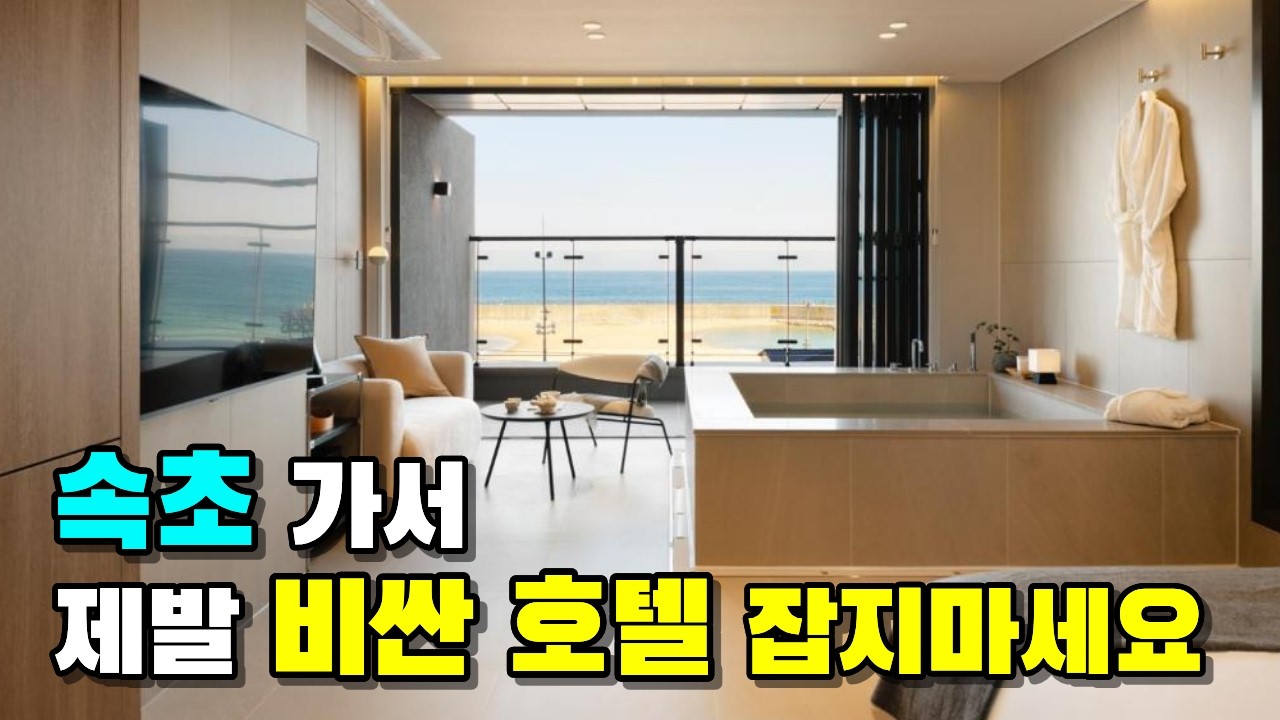 파도 소리 들리는데 5만원대? 예약 터지기 전에 가야 할 속초 숙소 TOP 3