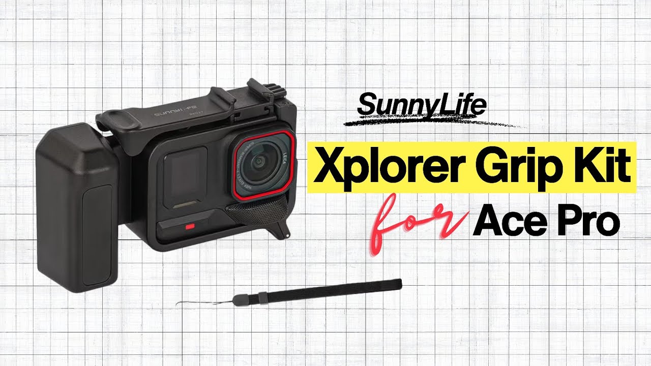 SunnyLife Xplorer Grip Handle Cage For Insta360 Ace Pro/Ace Pro 2 BK037