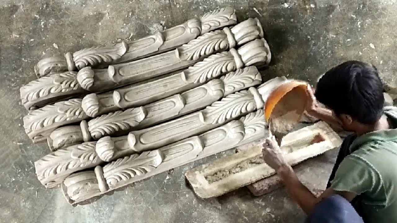 Amazing Skill of Making Beautiful Furniture Legs in Fiber Glass #fiberglass #carving #furniture