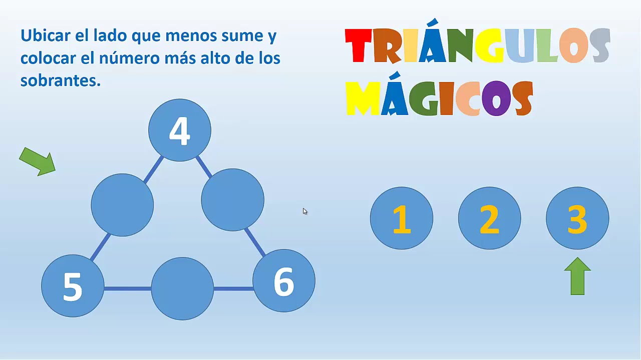Triangulos m&aacute;gicos