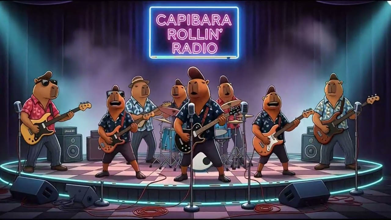 1950s Rock & Roll Rockabilly – Roller Skates and Rock n Roll (1 Hour Driving Instrumental)