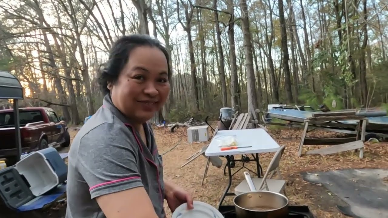 Hooking Brim And Cooking Nuggets.