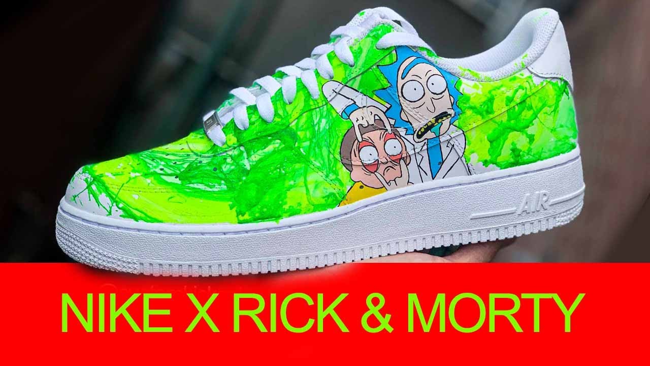 RICK&MORTY CUSTOM AIR FORCE