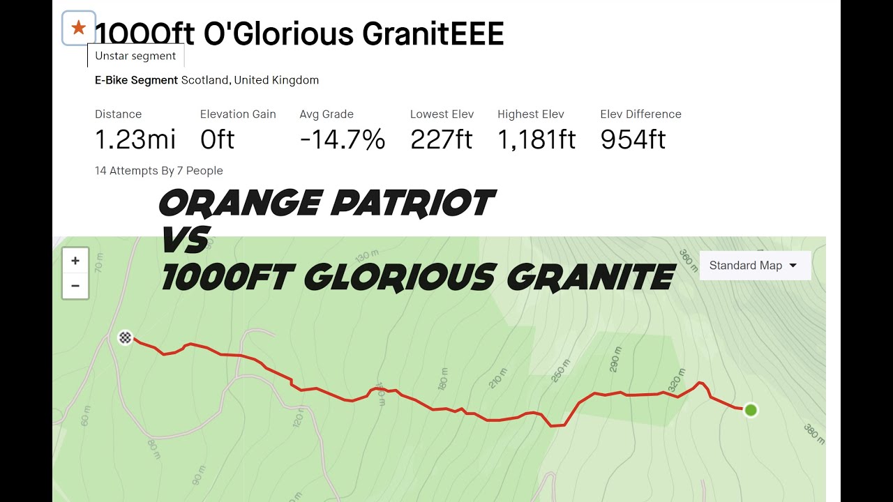 Orange Patriot Vs 1000ft Glorious Granite @PMBAEnduro preview