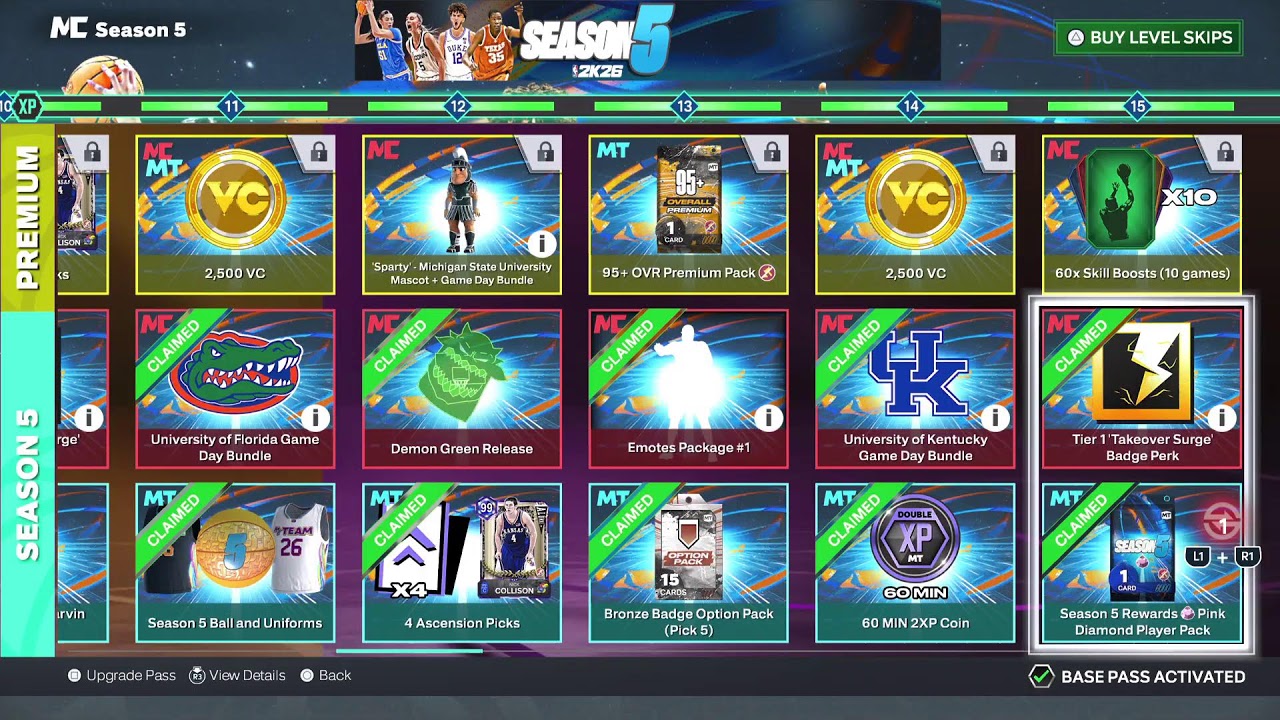 BACK NBA 2K26  Season 5PARK
