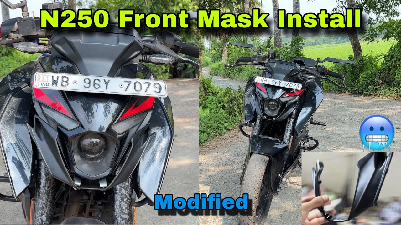 N250 Front Mask Installation Video 🥶😱 // JIT HALDER 0x     