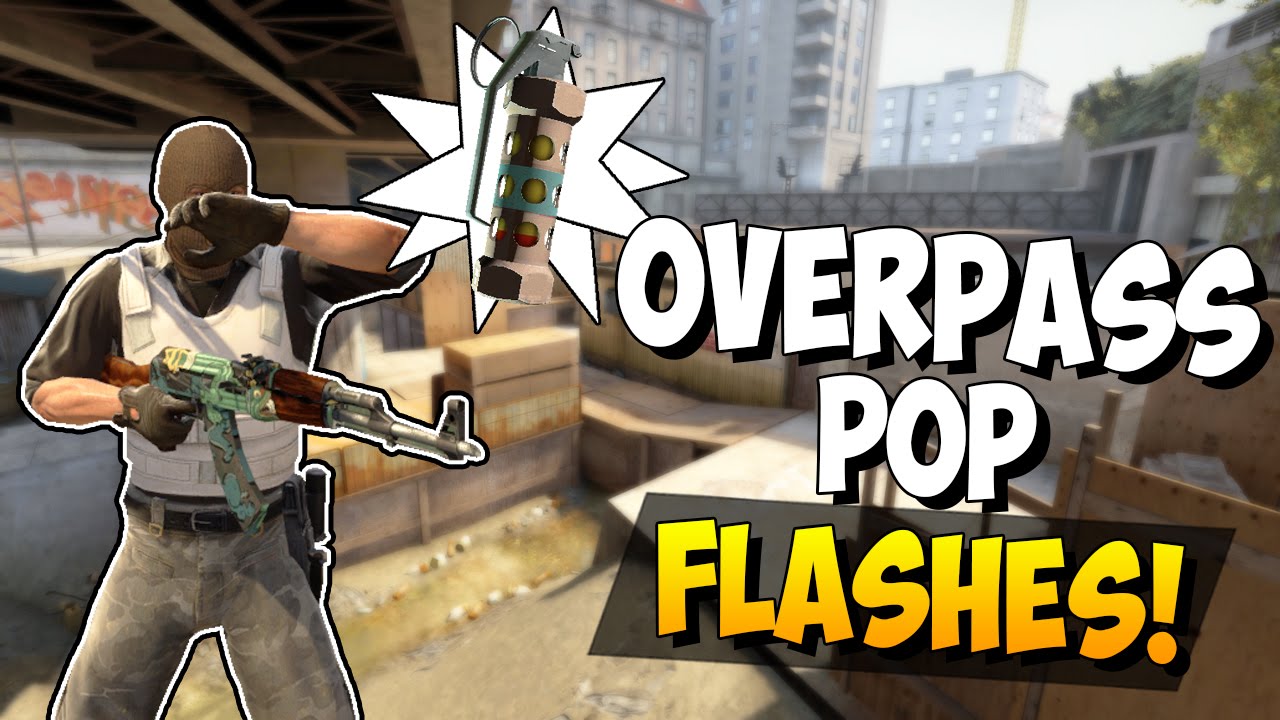 CS:GO - 10 Must-Know Self Pop Flashes on Overpass
