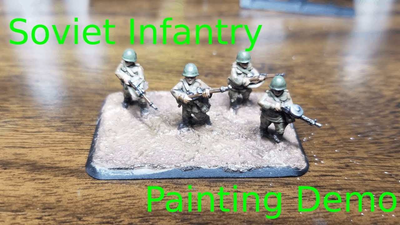 Flames of War Soviet Infantry Painting Demo