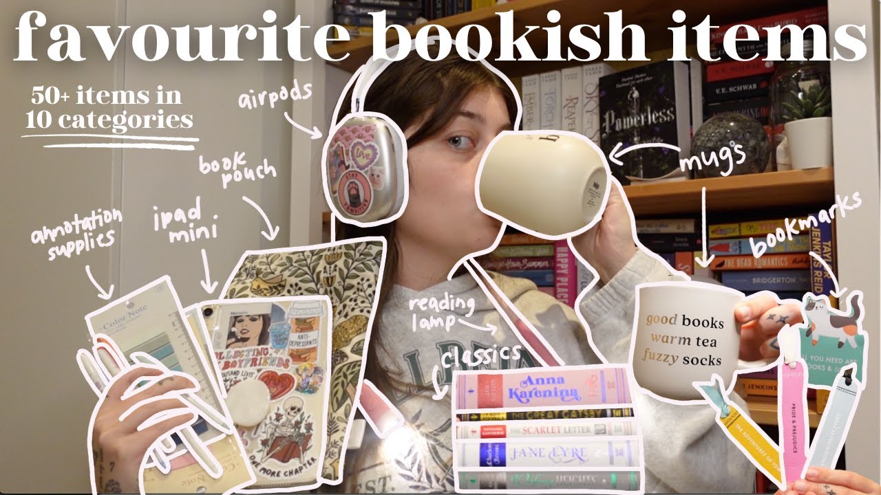 my favourite bookish items: 50+ items to enhance your reading experience 📚💘✨