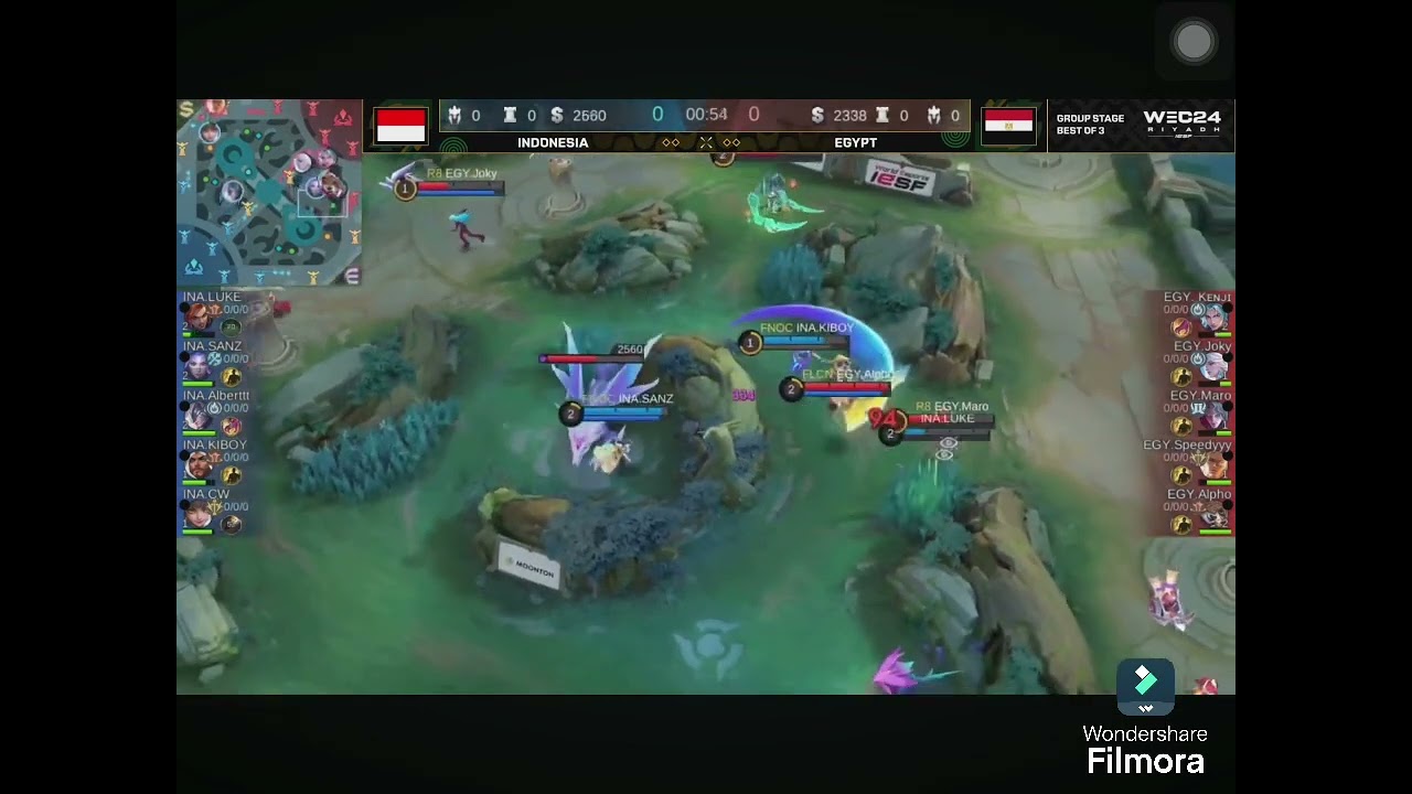 Indonesia vs Egypt Game 1 IESF WEC Riyadh 2024