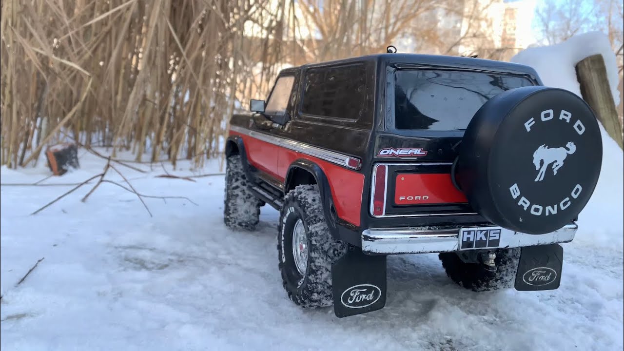 RC Car Traxxas TRX4 Ford Bronco Snow Run