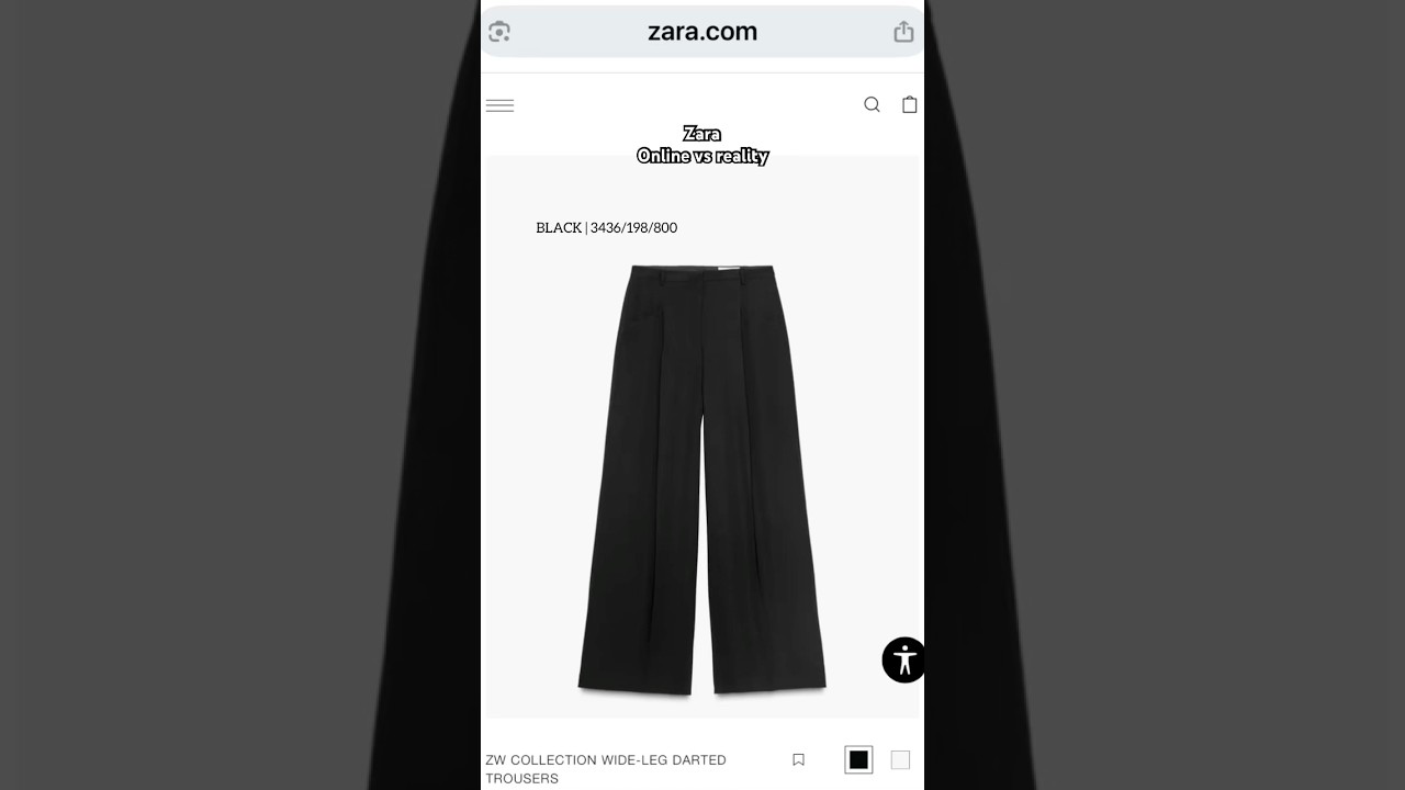 Zara WIDE-LEG DARTED TROUSERS #zaratryon #outfitinspriation #fashion #zarahaul