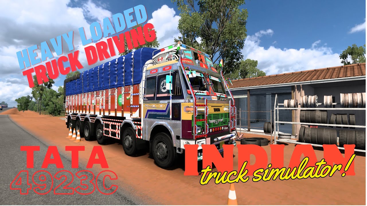 TATA 4923c Truck Driving | Heavy loaded Truck Indian Truck mod Ets2 Truck Simulator Game | INDIA MAP