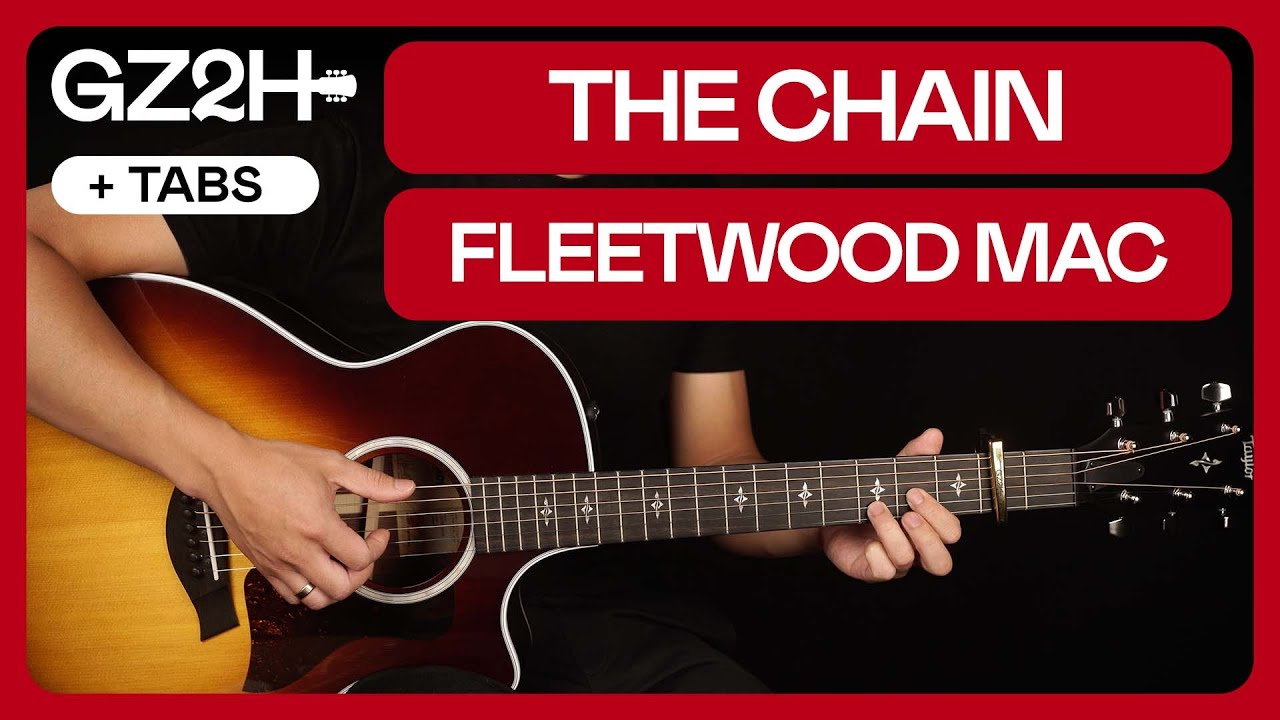 The Chain Guitar Tutorial Fleetwood Mac Lesson |Fingerpicking + Easy Version + Solo + TAB|