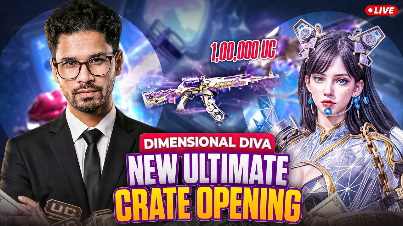 RAJ ESPORTS IN MAKING! 100000 UC CRATE OPENING | KIE RISING STAR | SAUMRAJ