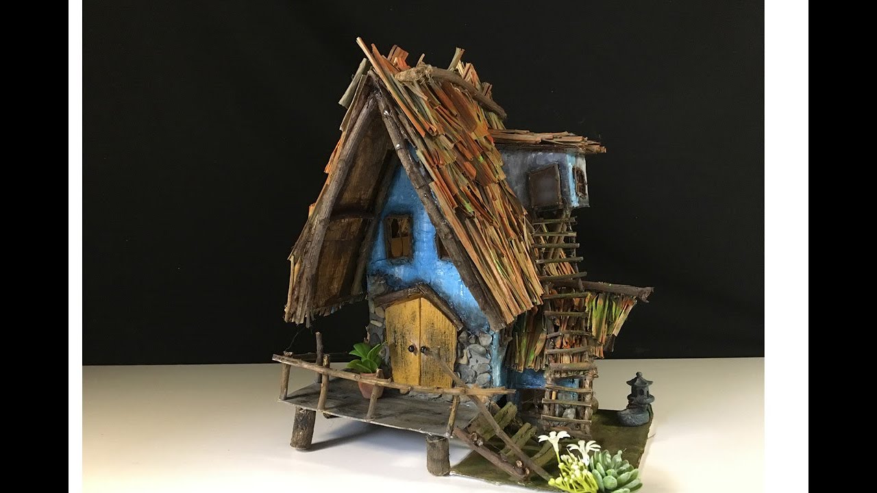 DIY Cardboard Fairy House