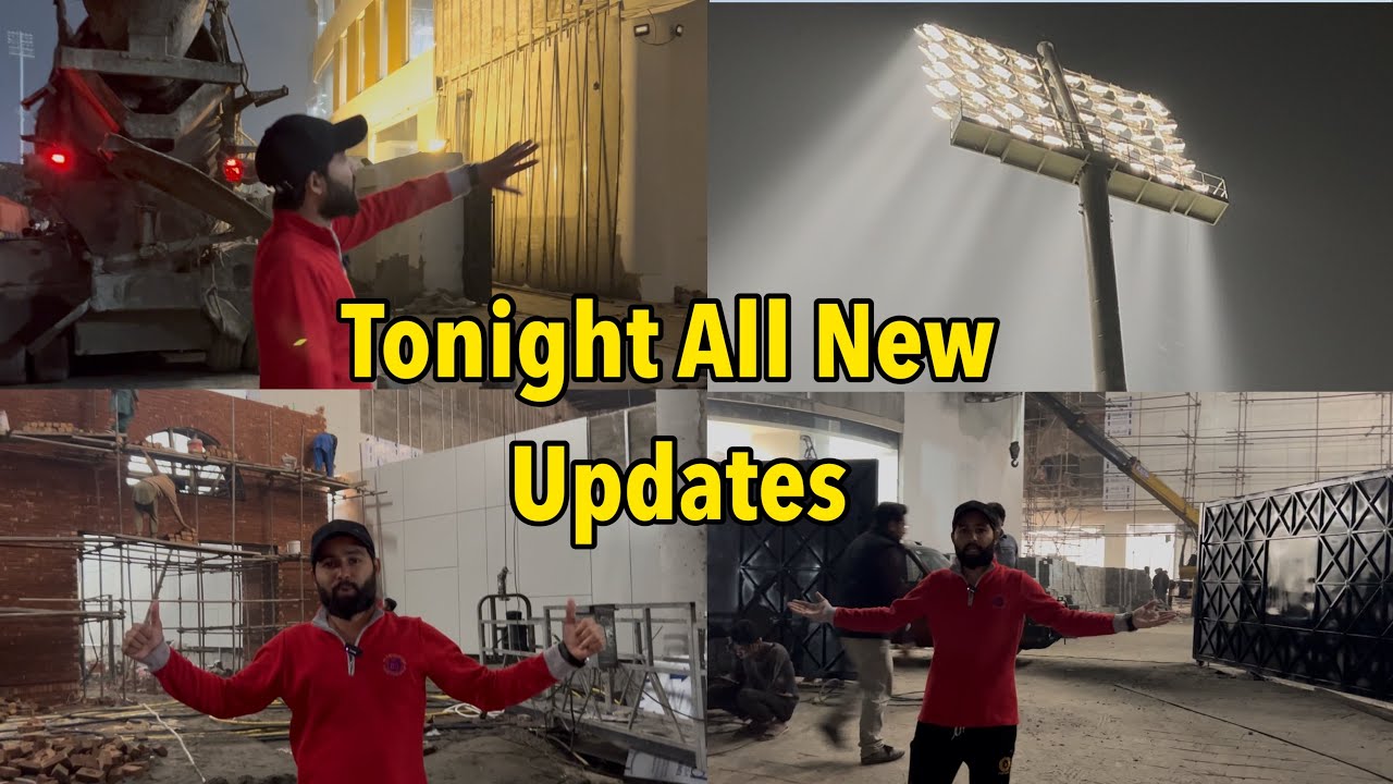 Breaking 🛑 Gaddafi Stadium Big Updates at night | Gaddafi Stadium Latest Updates