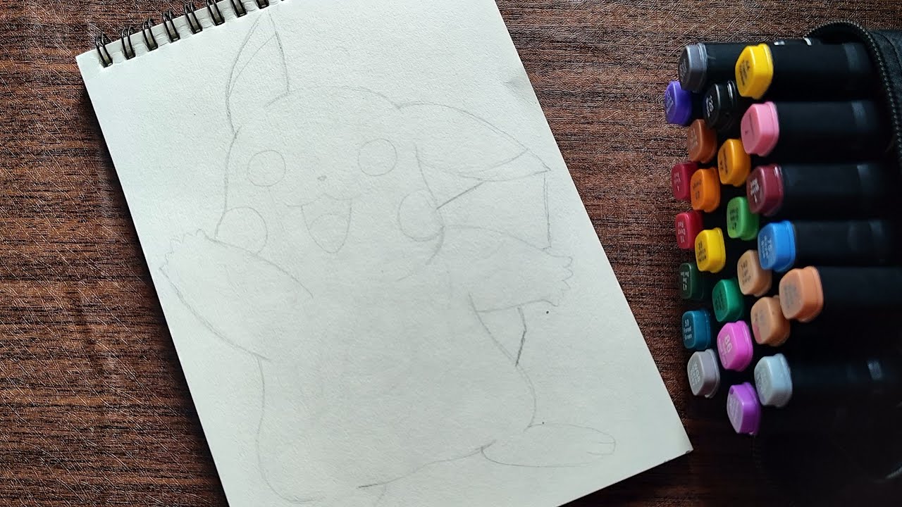 Pikachu Drawing  #liveart  #art #sketching 