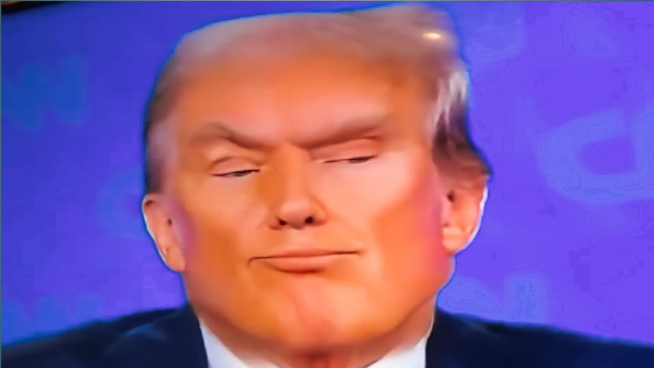 Donald trump MEWING debate 🤫🧏&zwj;♂️