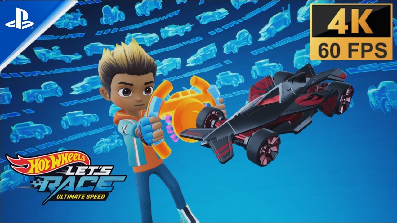 Геймплей Hot Wheels Let's Race Ultimate Speed ​​на PS5 в разрешении 4K.