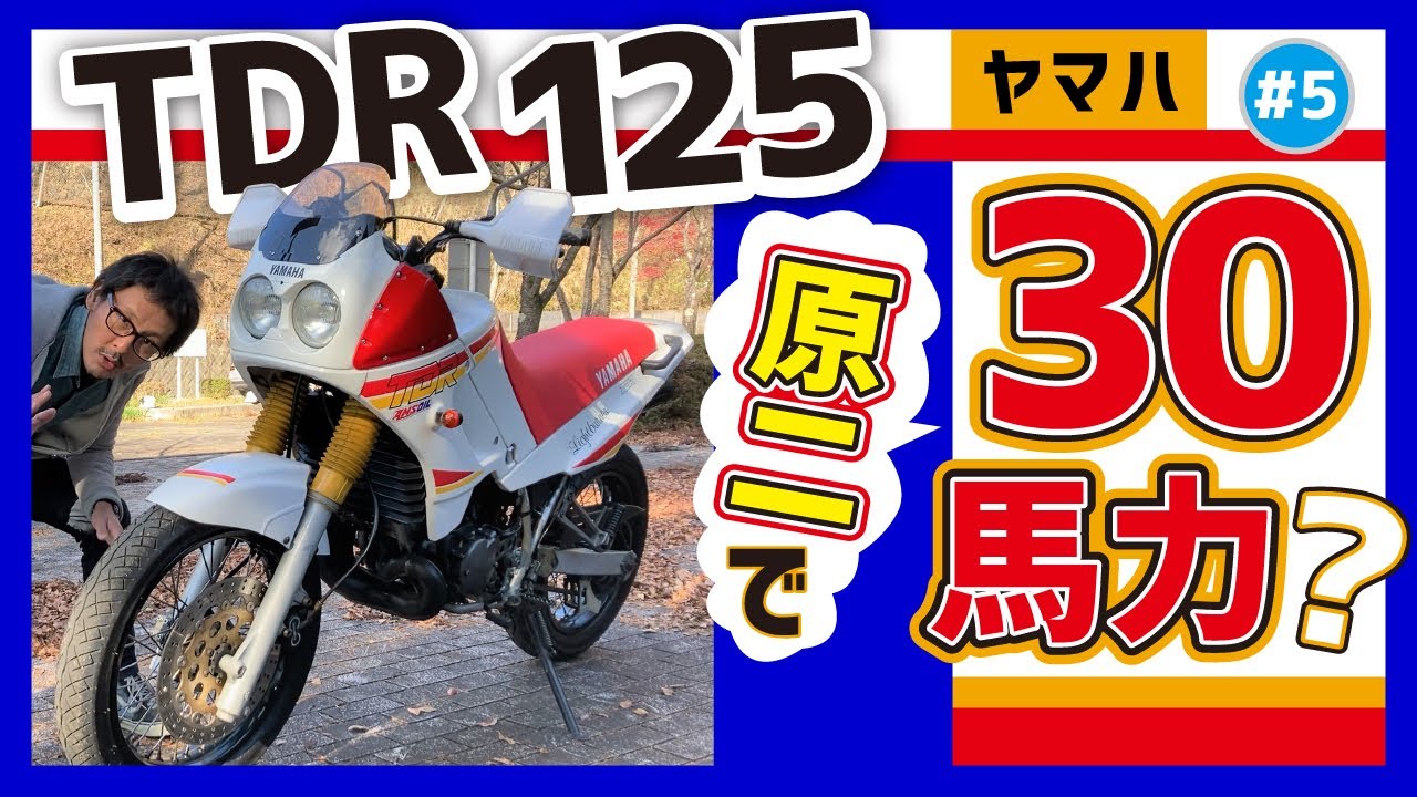 【TDR125】大きな体してるだろ。ウソみたいだろ。原付二種なんだぜ。これでTDR250の弟分⁉【デュアルパーパス】