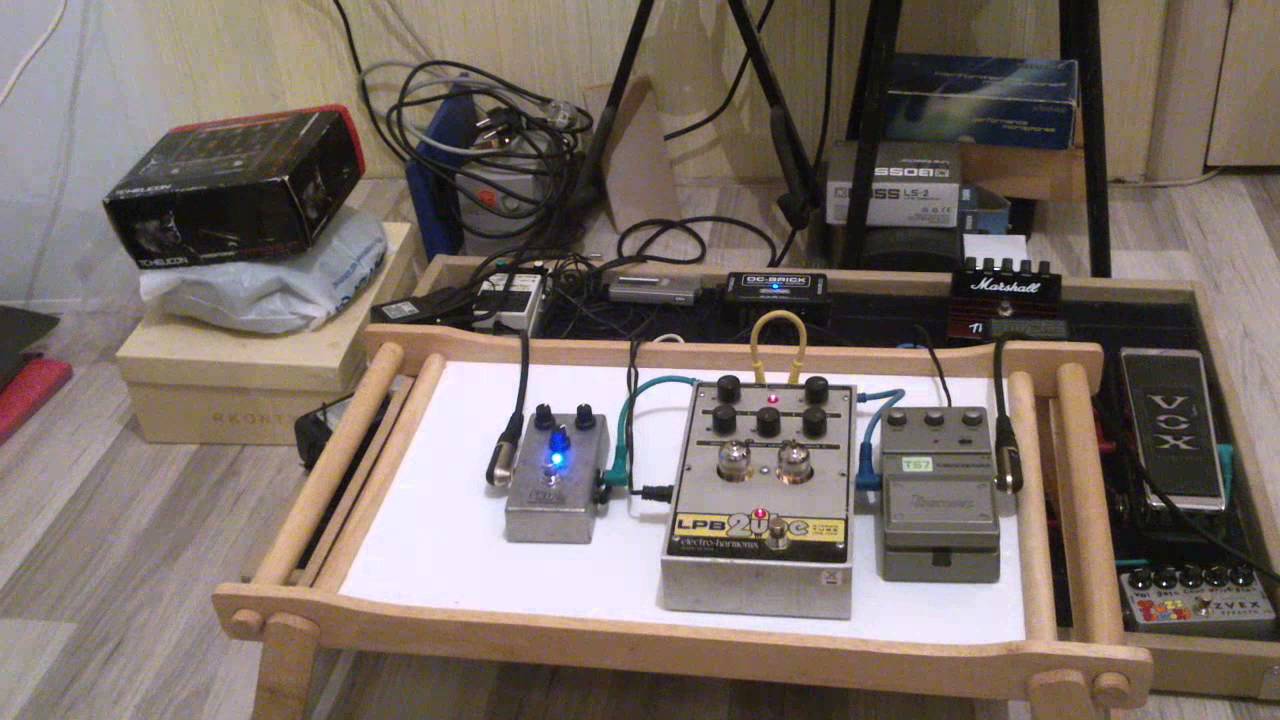 EHx LPB 2UBE, Ibanez TS7, SkiffMusic Delay