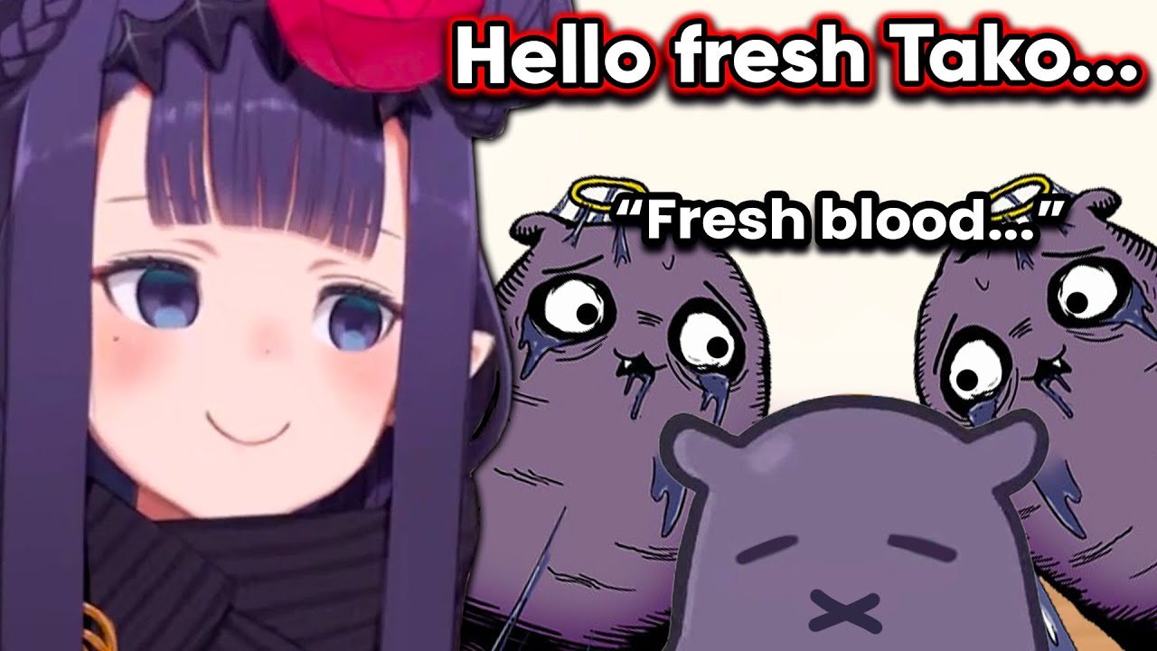 Ina finds a Fresh Takodachi in the chat